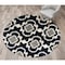 World Rug Gallery Cozy Moroccan Trellis Indoor Shag Area Rug 6'6'' Round Navy 2525NAVY6RND - alternate 1